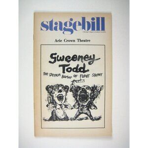Sweeney Todd Stagebill Arie Crown Theatre Angela Lansbury George Hearn 1981